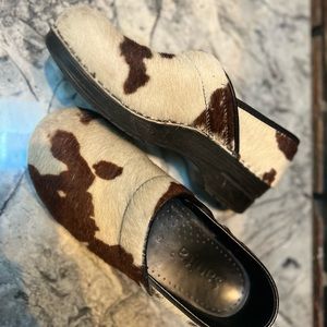 Sanita cowhide clogs! No longer made! Worn three times. Great condition! Rare!